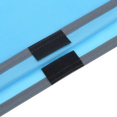 Vidaxl Dežni pončo s kapuco 2 v 1 moder 223x145 cm