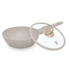 Berlingerhaus Globoka ponev s titanovo površino in pokrovom 24 cm Sahara Collection BH-8062