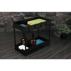 Berlingerhaus Kuhinjski organizator dveh nivojev črne barve BH-8547