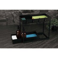 Berlingerhaus Kuhinjski organizator dveh nivojev črne barve BH-8547