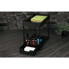 Berlingerhaus Kuhinjski organizator dveh nivojev črne barve BH-8547