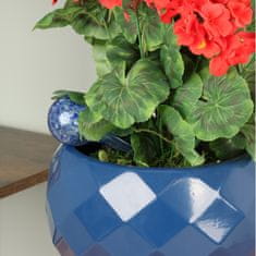 botle Komplet 12x steklena kroglica za namakanje za sobne rastline modra 100 ml