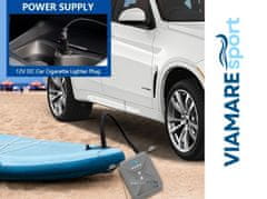 VIAMAREsport Univerzalna električna zračna tlačilka za SUP čoln kajak 12 V, 20 PSI, 350 L/min