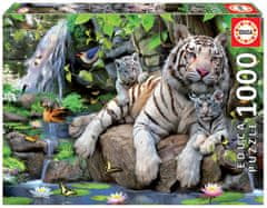 Educa Beli bengalski tigri Puzzle 1000 kosov
