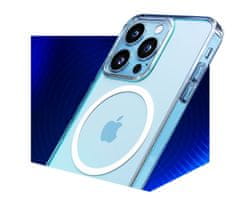 3MK Silikonski etui MagCase za Apple iPhone 15 Plus - prozoren