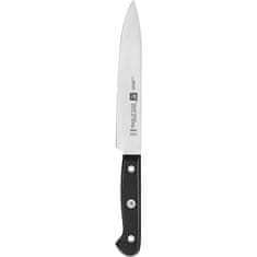 Zwilling J.A.Henckel Gourmet 6 črnih kuhinjskih nožev iz nerjavečega jekla v bloku z ostrilom