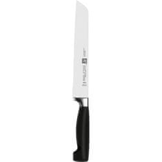 Zwilling J.A.Henckel Kovani kuhinjski noži s škarjami v črni barvi Four Star 7 EL v samoostrilnem bloku