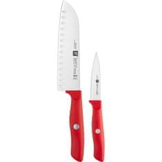 Zwilling J.A.Henckel Life 2 kosa rdečih kuhinjskih nožev iz nerjavečega jekla