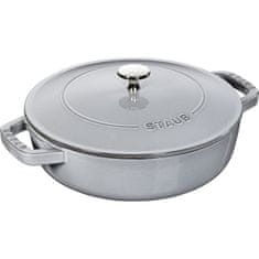 Staub 24 CM ponev z dvema ročajema iz litega železa s pokrovom