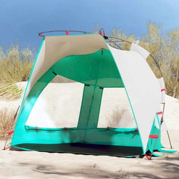 Vidaxl vidaXL Šotor za na plažo za 2 osebi, zelen, vodoodporen