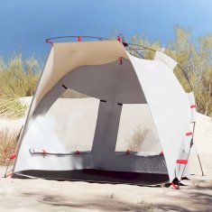 Vidaxl vidaXL Šotor za na plažo za 2 osebi, siv, vodoodporen