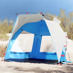 Vidaxl vidaXL Šotor za na plažo za 2 osebi, moder, vodoodporen