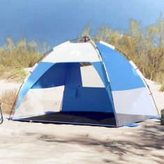Vidaxl vidaXL Šotor za na plažo za 2 osebi, moder, vodoodporen