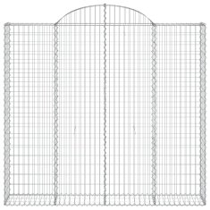 Vidaxl Obokane gabion košare 12 kosa 200x30x180/200cm pocinkano železo