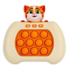 Dexxer Silikonski POP IT antistresna igralna konzola CAT Glowing Game MEGA
