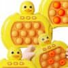 Silikonski POP IT antistresna igralna konzola rumena DUCK Game