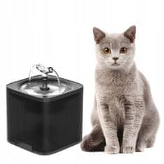 Dexxer Avtomatska senzorska fontana in napajalnik za mačke in pse 2000ml USB črna