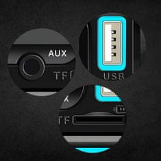 Dexxer 1DIN 12V RGB LCD FM avtoradio 4x60W 2x USB Bluetooth SD + daljinec
