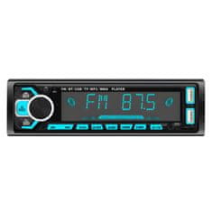 Dexxer 1DIN 12V RGB LCD FM avtoradio 4x60W 2x USB Bluetooth SD + daljinec