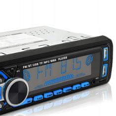Dexxer 1DIN 12V RGB LCD FM avtoradio 4x60W 2x USB Bluetooth SD + daljinec