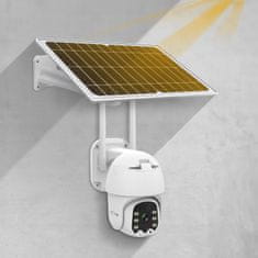 Krüger&Matz WIFI aku. brezžična vrtljiva solarna 2MP full HD videonadzorna kamera