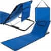 Malatec Oxford podloga za na plažo z nastavljivim naslonjalom + blazina 150x50cm