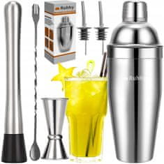 Ruhhy Inox 6 delni barmanski koktajl set 700ml