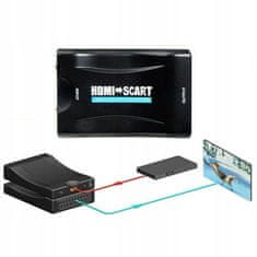 Dexxer Adapter pretvornik HDMI v SCART AV euro FULL HD 230V