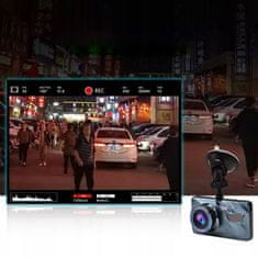 Dexxer Armaturna 12Mpx full HD avto kamera snemalna LCD 4" prises + zadnja IR kamera