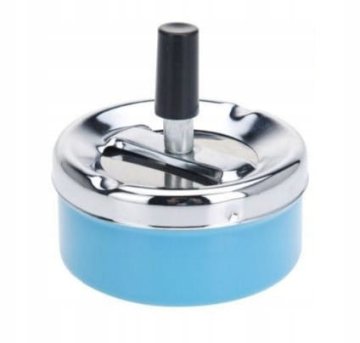 shumee 9 cm kovinski vrtljivi pepelnik s pokrovom