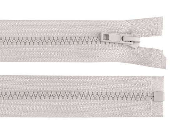 Bone zadrga št. 5 dolžina 65 cm jakna - siva svetla