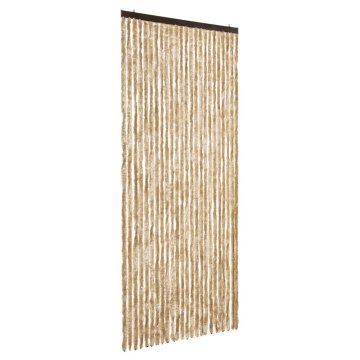 Vidaxl Zavesa proti mrčesu bež 100x200 cm šenilja