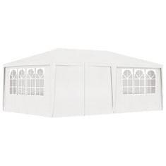 Vidaxl Profesionalen vrtni šotor s stranicami 4x6 m bel 90 g/m²