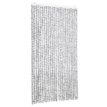 Vidaxl Zavesa proti mrčesu sv. siva in temno siva 100x200 cm šenilja