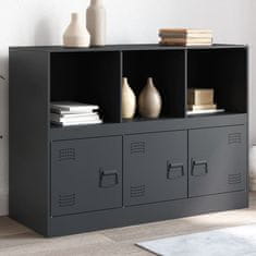 Vidaxl Komoda antracitna 99x39x73 cm jeklo
