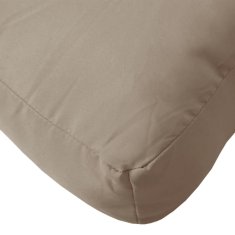 Vidaxl Blazine za palete 2 kosa taupe blago