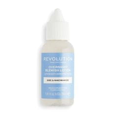 Revolution Skincare Overnight Blemish Lotion Zinc & Niacinamide nočna nega za zmanjšanje podkožnih aken 30 ml