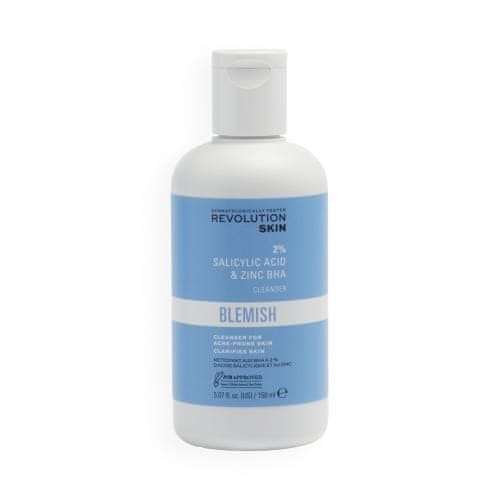 Revolution Skincare Blemish 2% Salicylic Acid & Zinc BHA Cleanser čistilni gel proti aknam za ženske