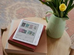 Kobo Libra Colour e-bralnik, na dotik, WiFi, 32GB, bela (N428-KU-WH-K-CK)