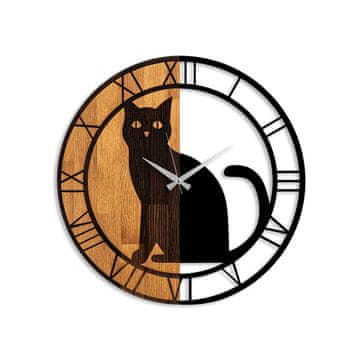 Wallity Dekorativna lesena stenska ura