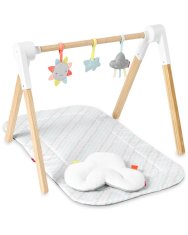 Skip hop Igralna odeja z lesenim trapezom Silver Lining Cloud 0m+