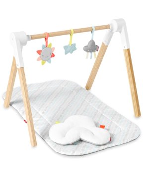 Skip hop Igralna odeja z lesenim trapezom Silver Lining Cloud 0m+