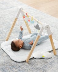 Skip hop Igralna odeja z lesenim trapezom Silver Lining Cloud 0m+