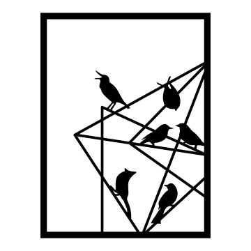 Wallity Dekorativni kovinski stenski pripomoček