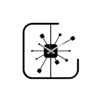 Wallity Dekorativna kovinska stenska ura