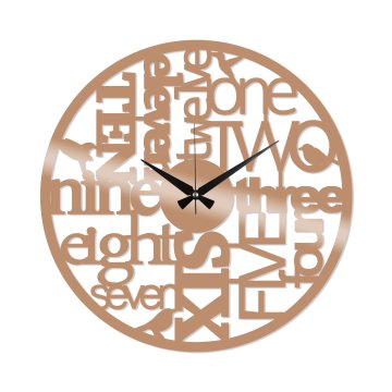 Wallity Dekorativna kovinska stenska ura