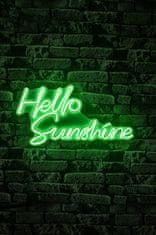 Wallity Dekorativna plastična razsvetljava Led, Hello Sunshine - zelena