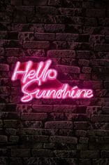 Wallity Dekorativna plastična razsvetljava Led, Hello Sunshine - roza
