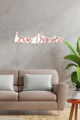 Wallity Dekorativna plastična razsvetljava Led, Love Venice - rdeča