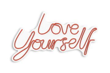 Wallity Dekorativna plastična razsvetljava Led, Love Yourself - rdeča